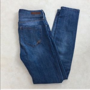 Express Super Skinny Midrise Blue Jeans 2R